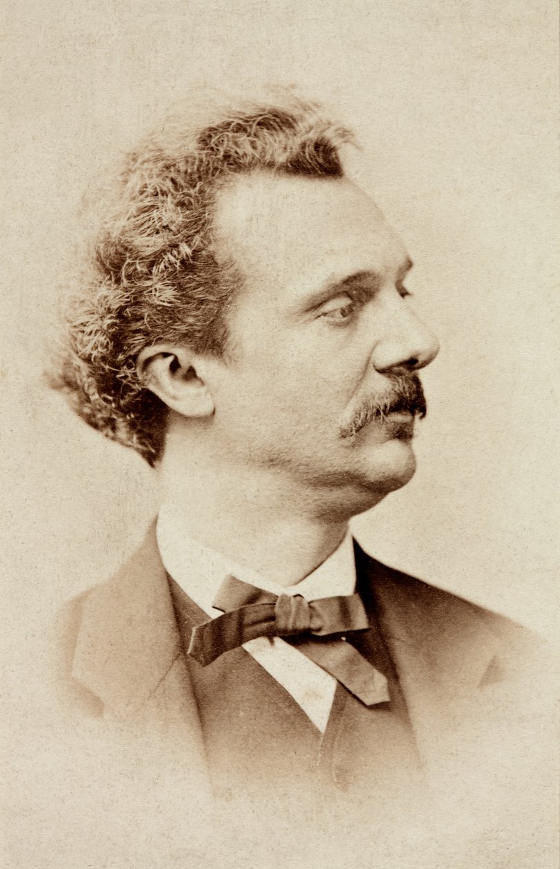 Retrato de Joseph Tagliafico, c.1860 (fotografia a preto e branco) de Unknown photographer
