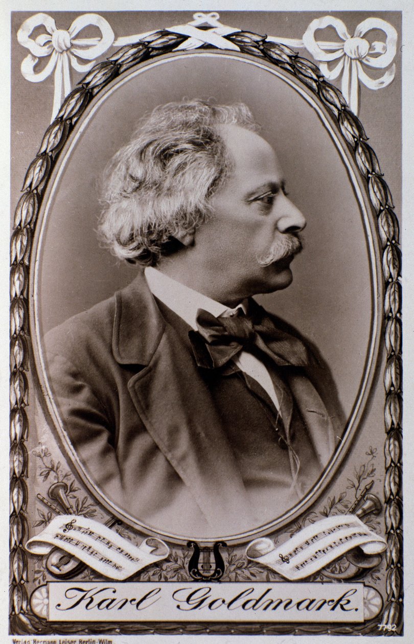 Retrato de Karoly Goldmark (ou Karl) (1830-1915), compositor húngaro Fotografia. Século XIX. Bolonha, Museo Museo civico de Unknown photographer