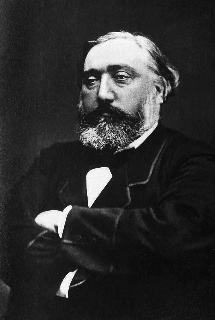 Retrato de Leon Gambetta (1838-1882), advogado e político francês. de Unknown photographer