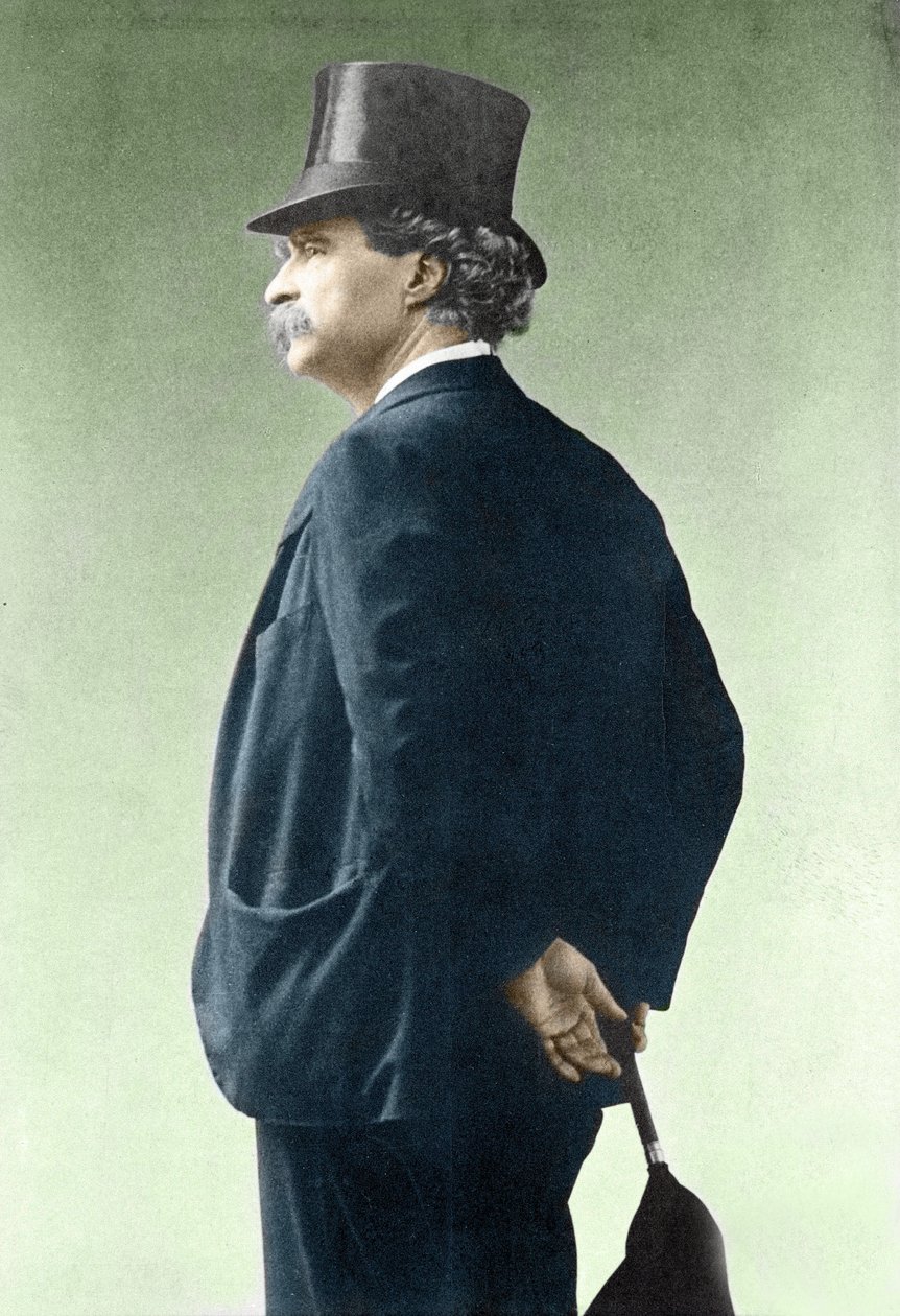 Retrato de Mark Twain (1835-1910) de Unknown photographer