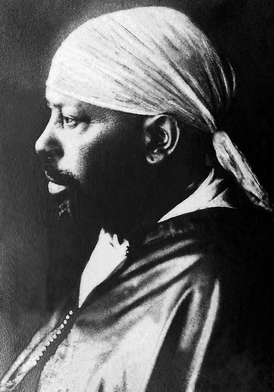 Retrato de Menelik II (1844-1913), Imperador da Etiópia (1889-1913). de Unknown photographer