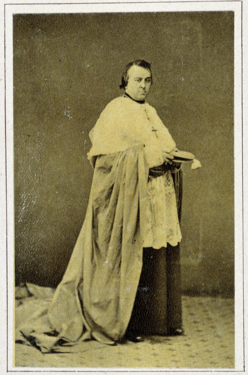 Retrato de Monseigneur Lavigerie (1825 - 1892) em 1869 de Unknown photographer