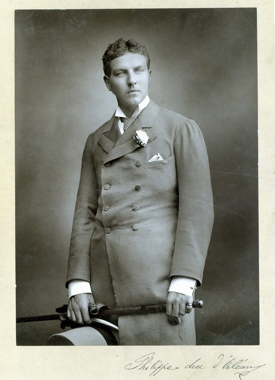 Retrato de Philippe, Duque de Orleans (1869 - 1926), jovem. de Unknown photographer