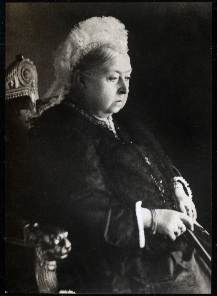 Retrato da Rainha Vitória (Victoria Iere) (1819-1901), Rainha do Reino Unido da Grã-Bretanha e Irlanda. Coleção FPL. de Unknown photographer
