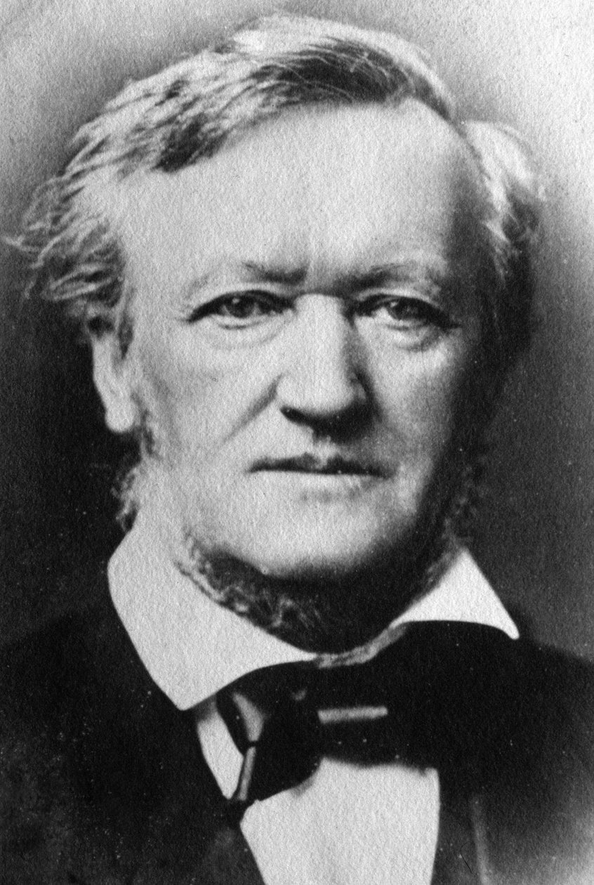 Retrato de Richard Wagner (foto a p/b) de Unknown photographer