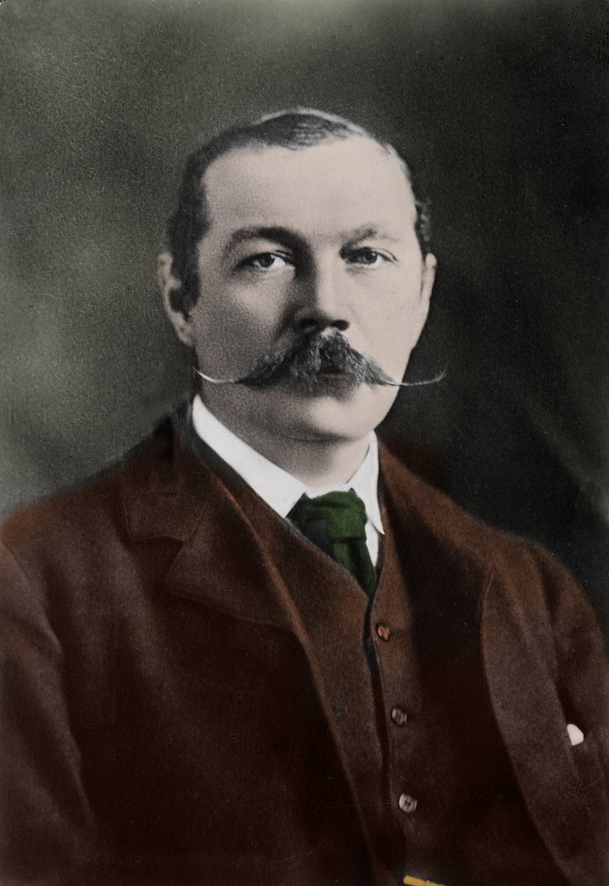 Retrato de Sir Arthur Conan Doyle (1859-1930), escritor inglês, criador do personagem de "Sherlock Holmes". de Unknown photographer
