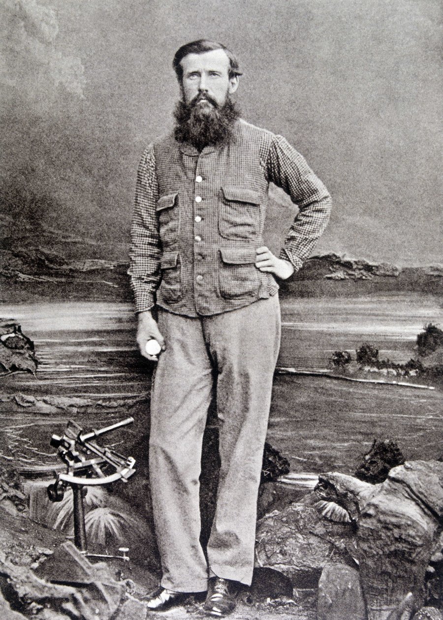 Retrato de Speke, British Explorer (1827 - 1864) de Unknown photographer