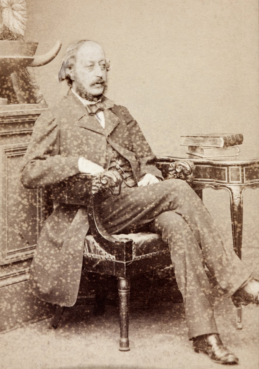 Retrato de Stephen Heller, c.1860 (fotografia a preto e branco) de Unknown photographer