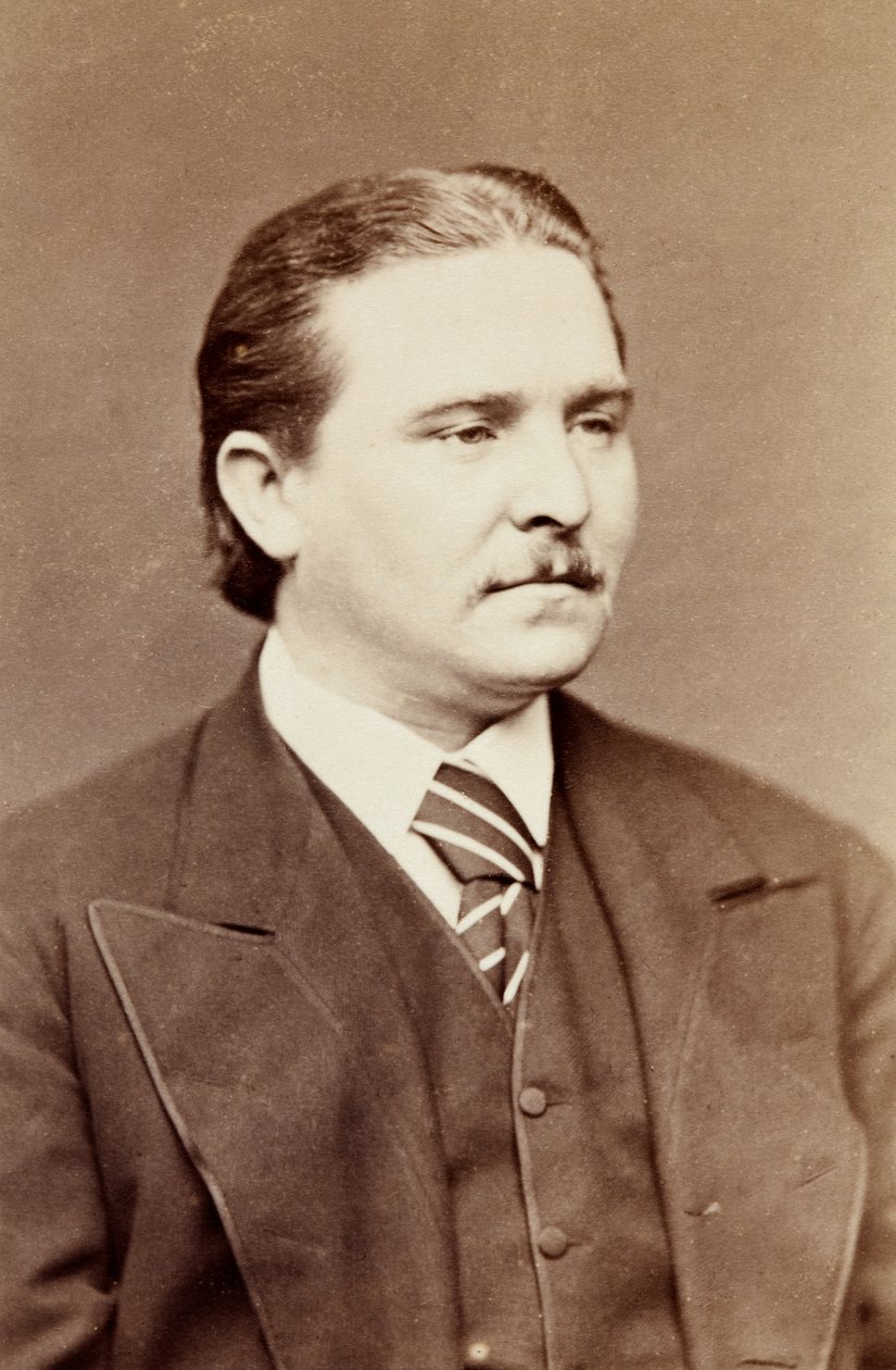 Retrato de Vernon Rigby, c.1860s (fotografia a preto e branco) de Unknown photographer