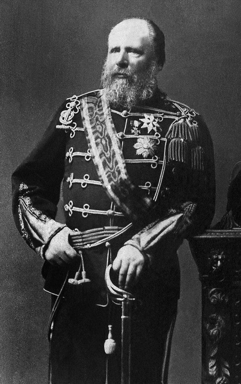 Retrato de Guilherme III (1817-1890), Príncipe de Orange-Nassau, Grão-Duque de Luxemburgo e Rei dos Países Baixos de 1849 a 1890. de Unknown photographer