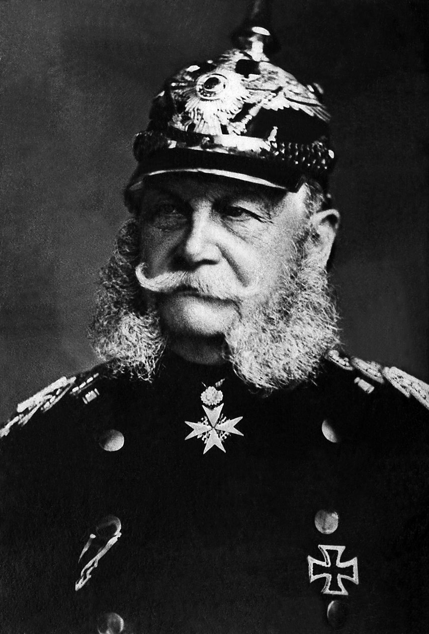 Retrato de Guilherme I (1797-1888), Rei da Prússia de 1861 a 1888, tornou-se Imperador da Alemanha de 1871 a 1888. de Unknown photographer