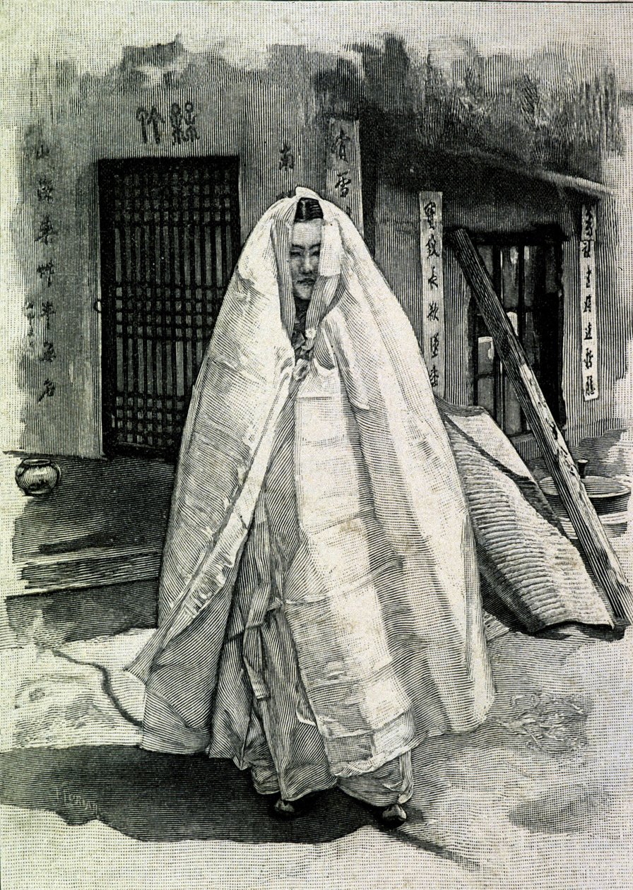 Retrato de uma senhora Coreana no final do século XIX. de Unknown photographer