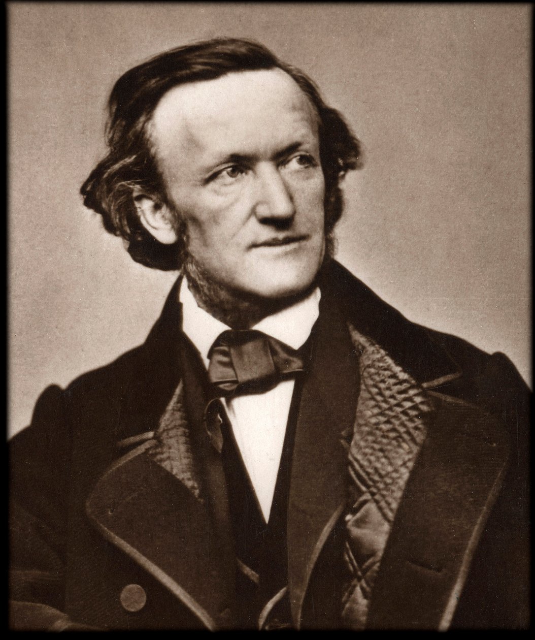 Retrato do compositor Richard Wagner (1813-1883) - Retrato de Richard Wagner (1813-1883), compositor alemão. de Unknown photographer