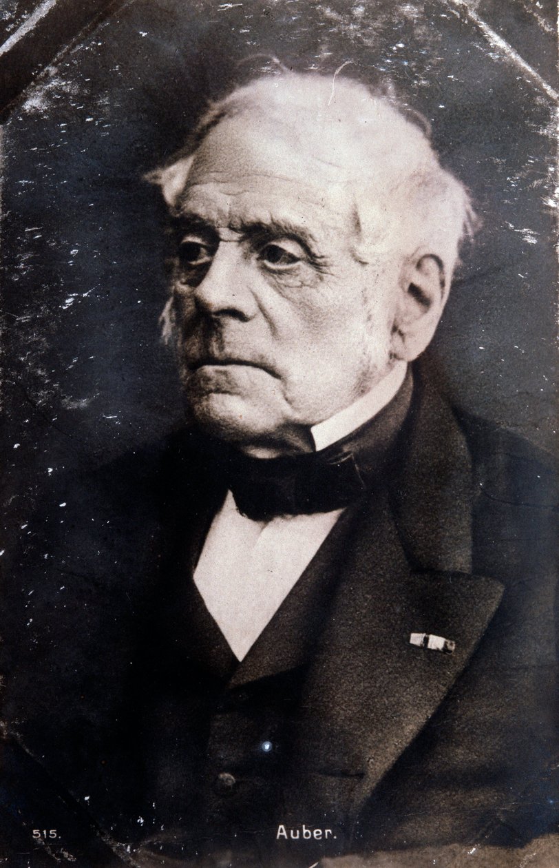 Retrato do compositor inglês Daniel Francois Esprit Auber (1782-1871) Fotografia. Século XIX. Milão, biblioteca del conservatorio de Unknown photographer