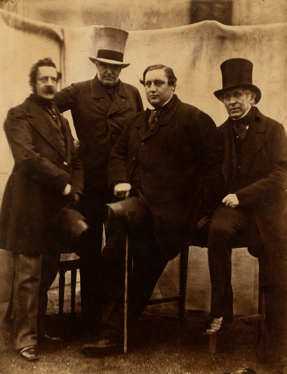 Retrato de alguns membros da família Pepoli (Carbonários italianos exilados em Londres) de Unknown photographer