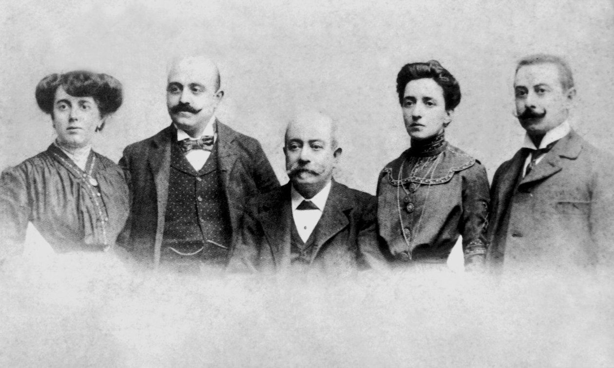 Retrato da família Fino de Unknown photographer
