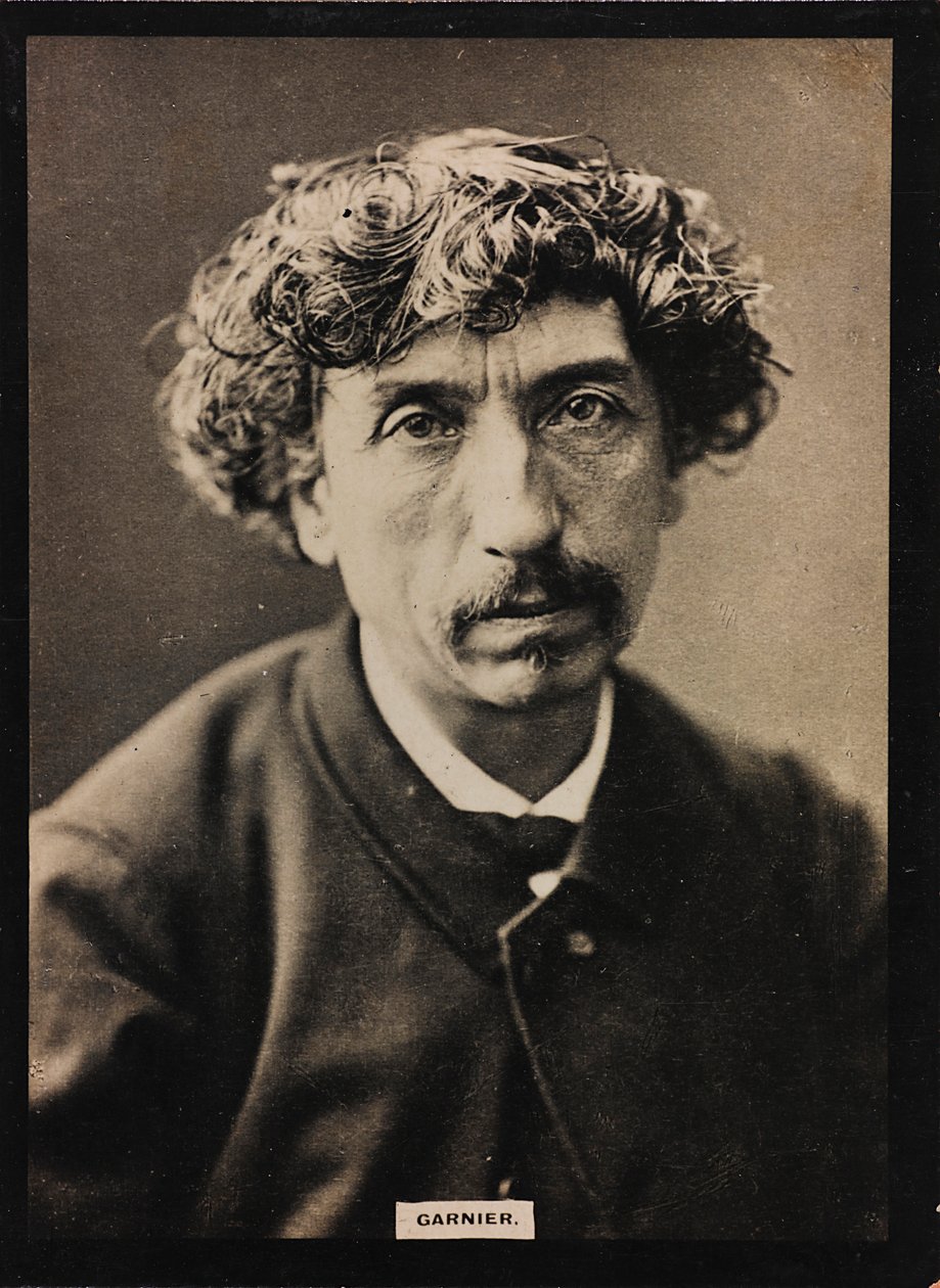 Retrato do arquiteto francês Jean-Louis-Charles Garnier (1825-1898) de Unknown photographer