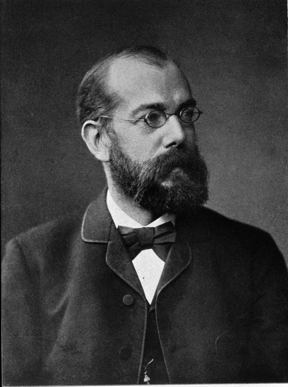 Retrato do médico alemão Robert Koch (1843-1910). de Unknown photographer