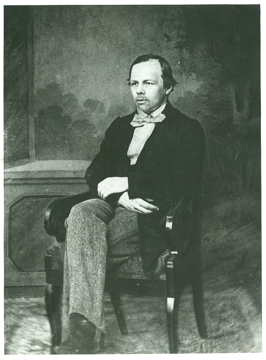 Retrato do autor Fyodor Mikhaylovich Dostoyevsky (1821-1881), Anónimo de Unknown photographer