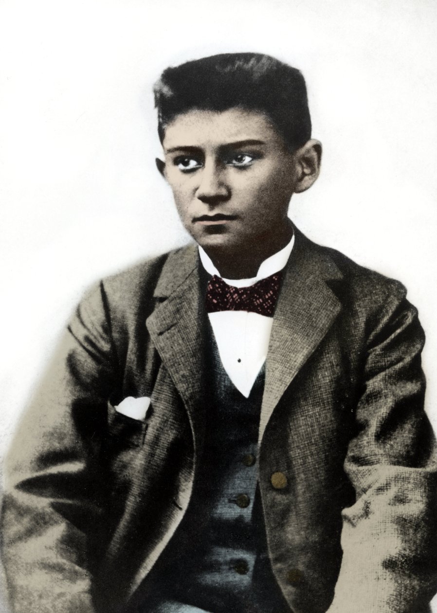 Retrato do jovem Franz Kafka por volta de 1899 de Unknown photographer