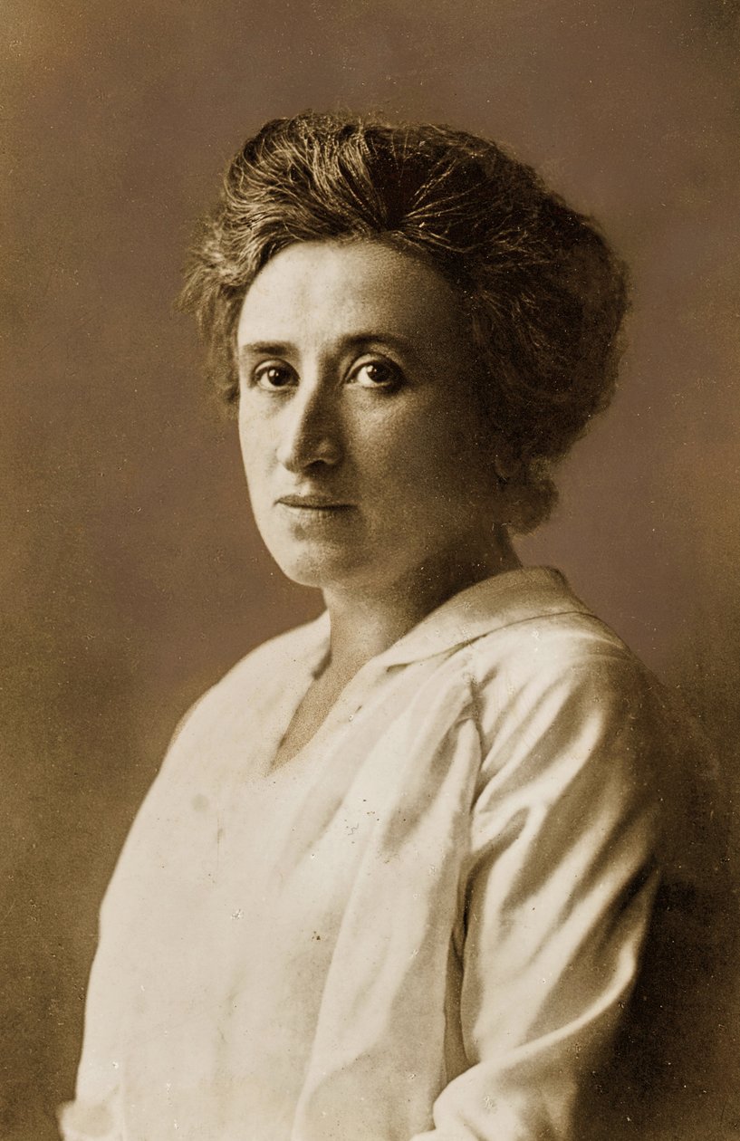 Rosa Luxemburgo, c.1911 (impressão a sépia) de Unknown photographer