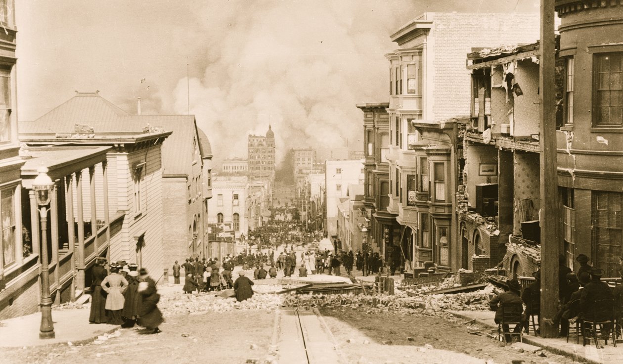Terramoto e incêndio em São Francisco de Unknown photographer