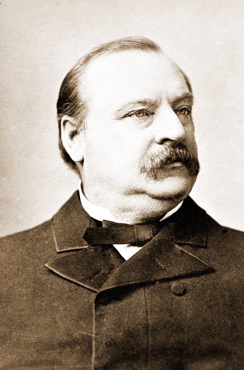 Stephen Crover Cleveland (1837-1908), Presidente dos Estados Unidos da América. de Unknown photographer