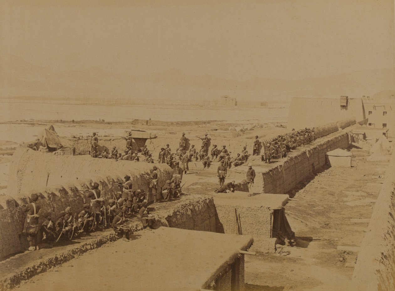 Strongpoint, Kabul 1879 (foto a p/b) de Unknown photographer