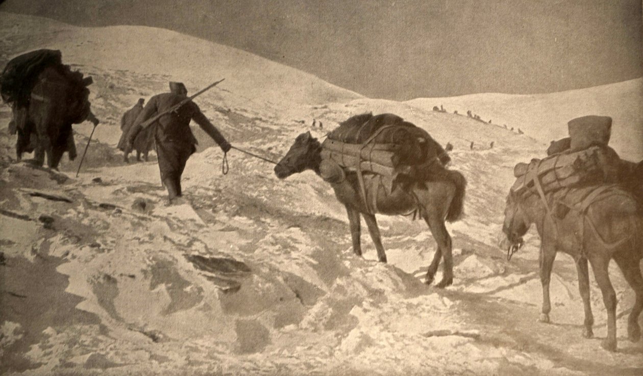 As posições francesa e italiana têm mais de 2 metros de neve acima do nível do mar de Unknown photographer