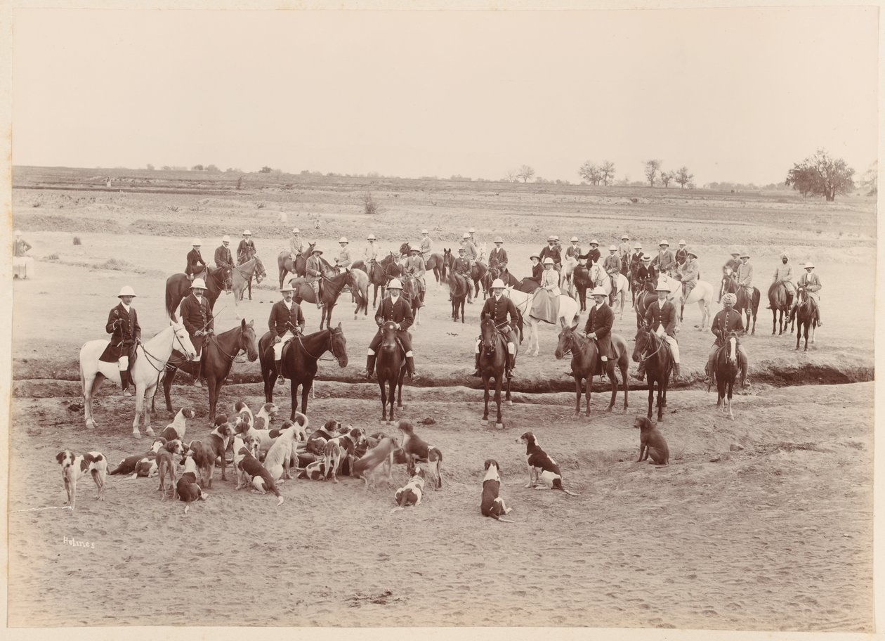 A Peshawar Vale Hunt, 1896 de Unknown photographer