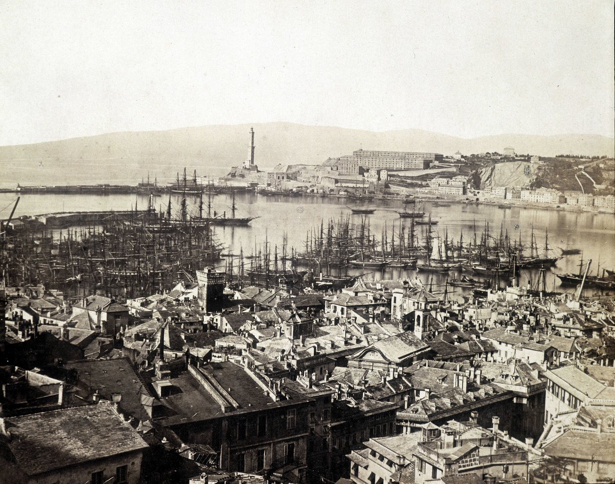 O porto de Genes no final do século XIX de Unknown photographer