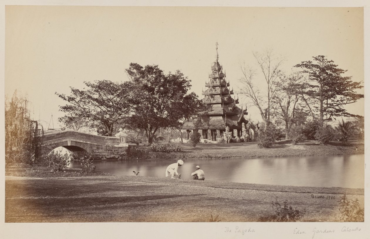 Vista de Eden Gardens, Calcutá de Unknown photographer