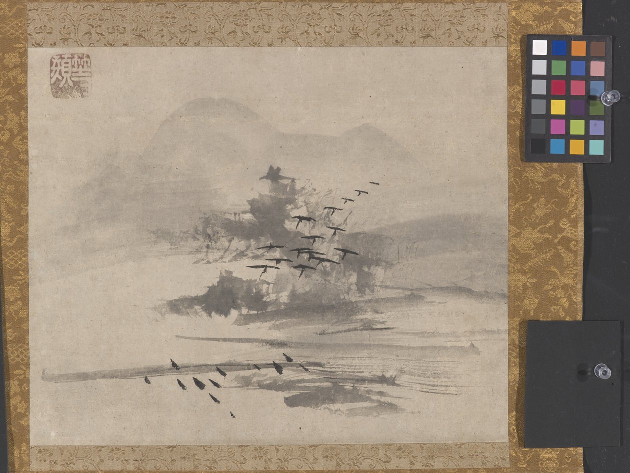 Gansos descendentes de Unkoku Tōgan