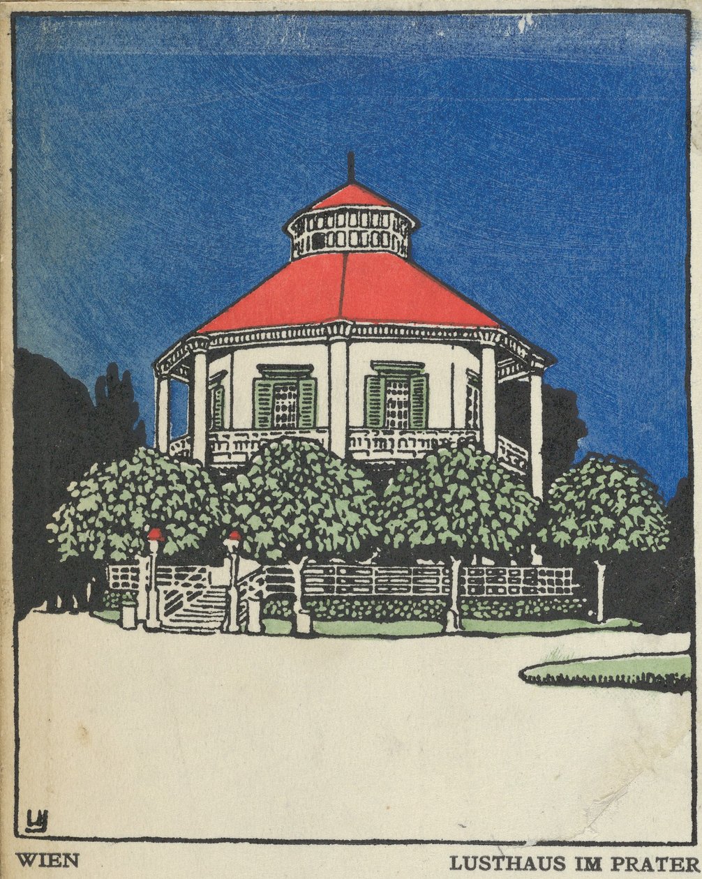 Viena: Pavilhão do Prazer no Prater Wien: Lusthaus im Prater, 1908., de Urban Janke