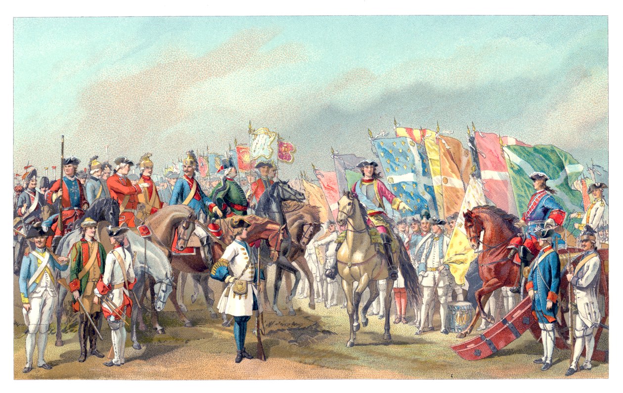 Trajes do exército francês, 1885. de Urrabieta