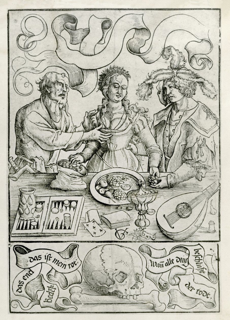 Amor mercenário, c.1511 (xilogravura) de Urs (1485 1528) Graf