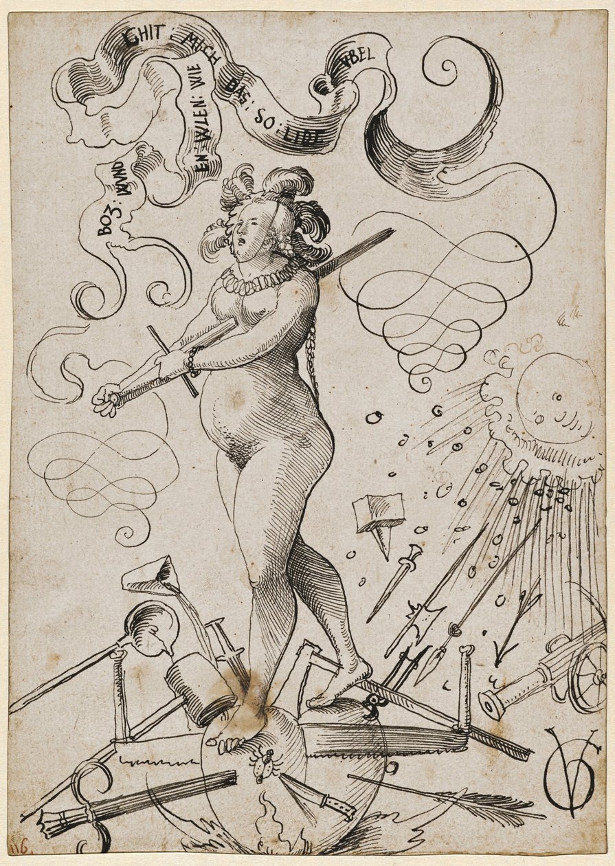 Os tormentos do amor, c. 1516 de Urs Graf