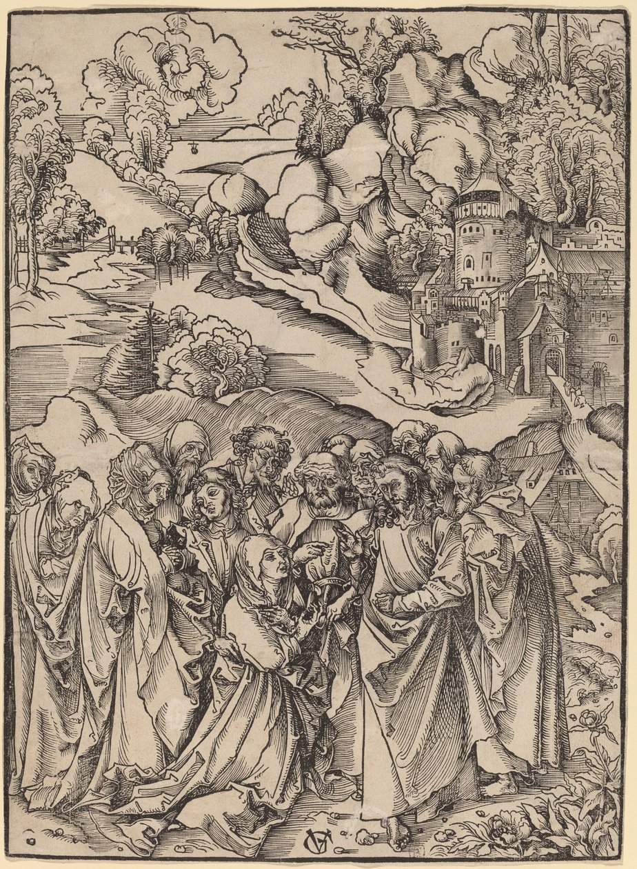 Cristo e os Apóstolos e as Santas Mulheres de Urs Graf I