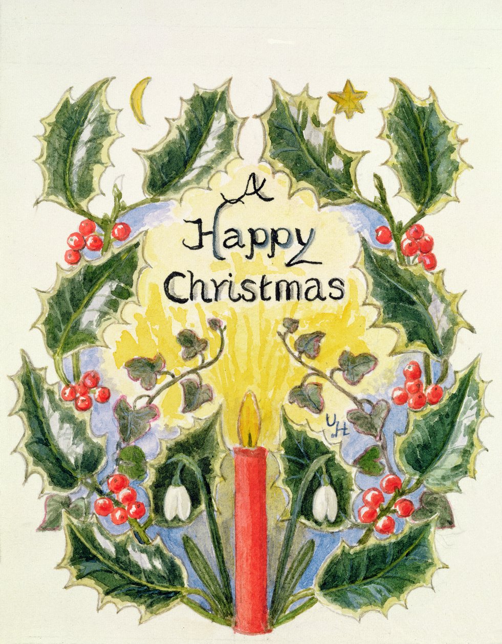Um Feliz Natal (wc no papel) de Ursula Hodgson