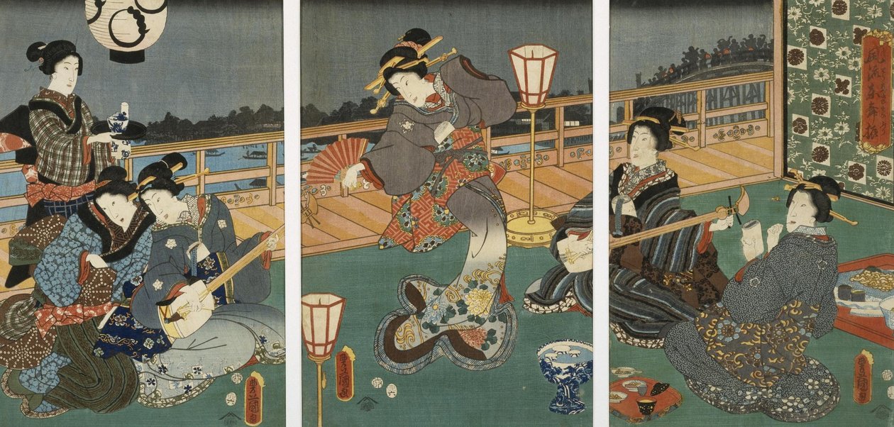 Cortesias divertidas de Utagawa Kunisada