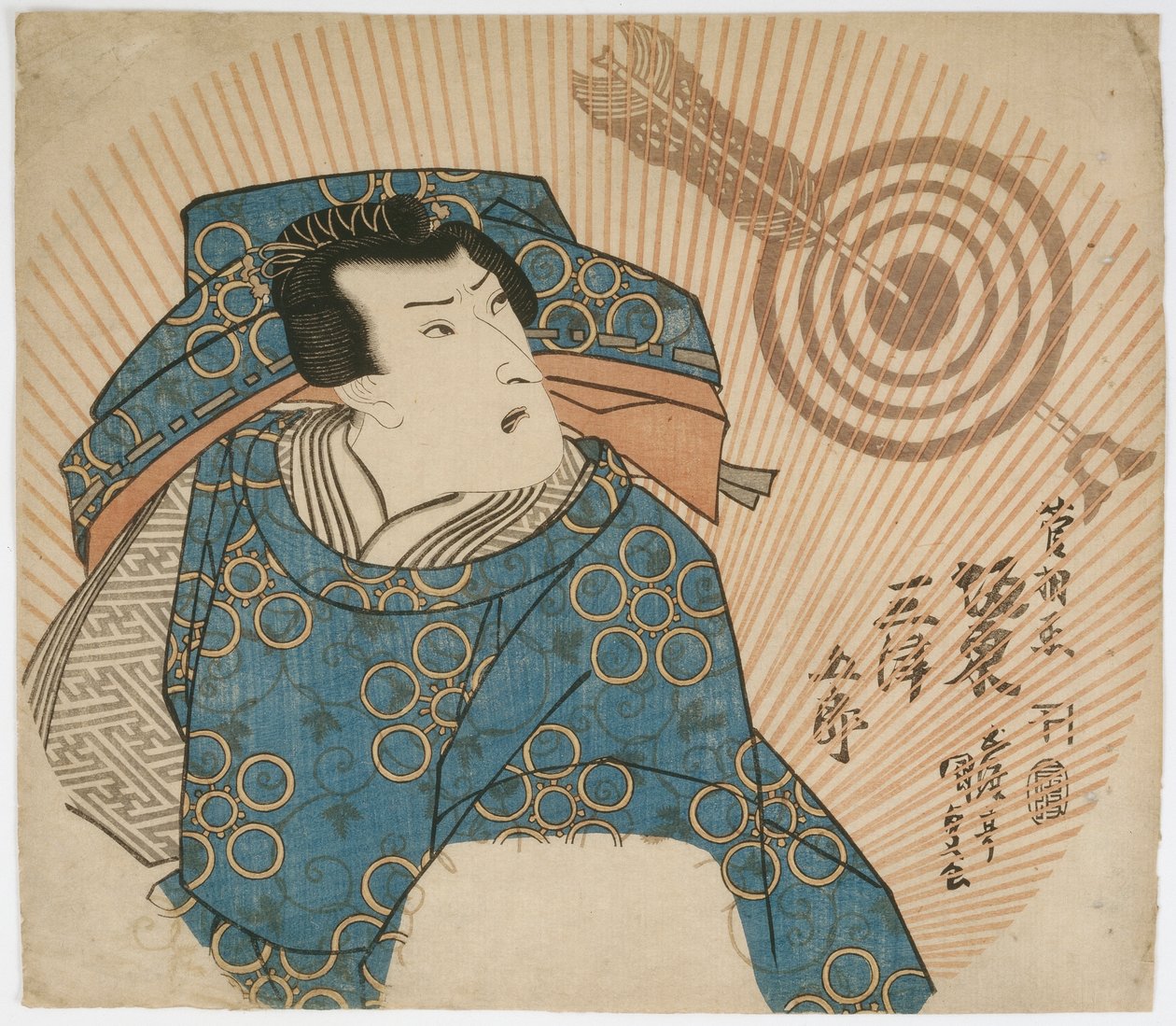 O Ator Bando Mitsugoro IV como Kan Shojo, período de Edo, 1832 (impressão de woodblock de cor) de Utagawa Kunisada