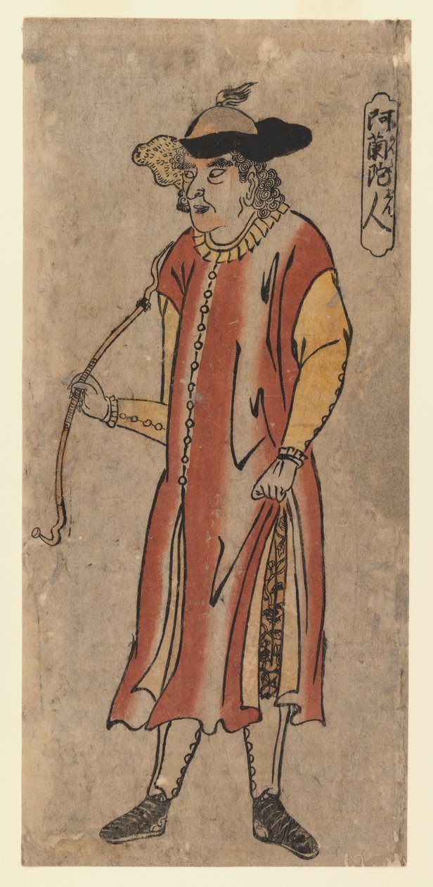 A. Hollander (impressão em xilogravura a cores) de Utagawa Sadahide