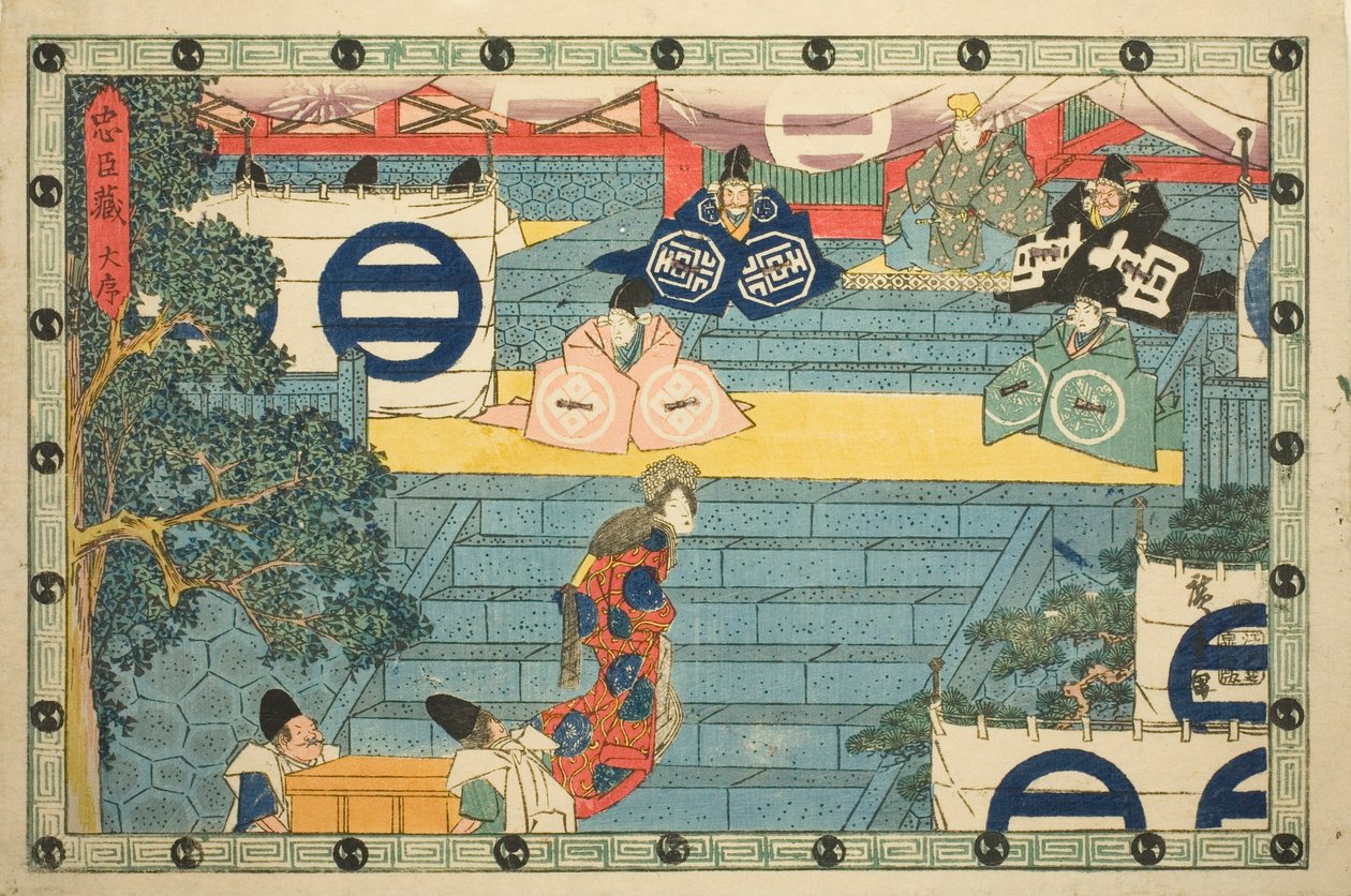Ato 1 (Daijo), da série "A Vingança dos Lacaios Leais (Chushingura)" de Utagawa Hiroshige