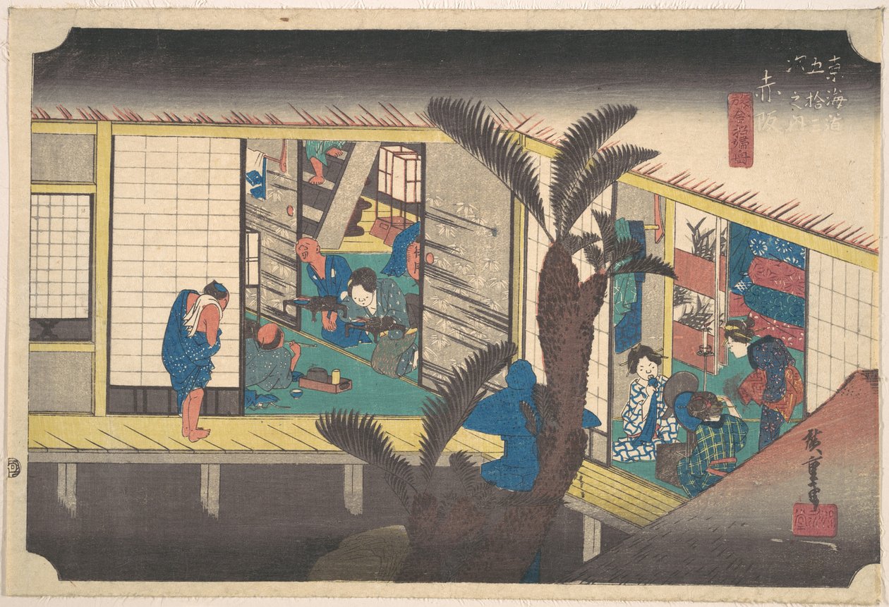 Akasaka, Ryosha Sho-fu de Utagawa Hiroshige