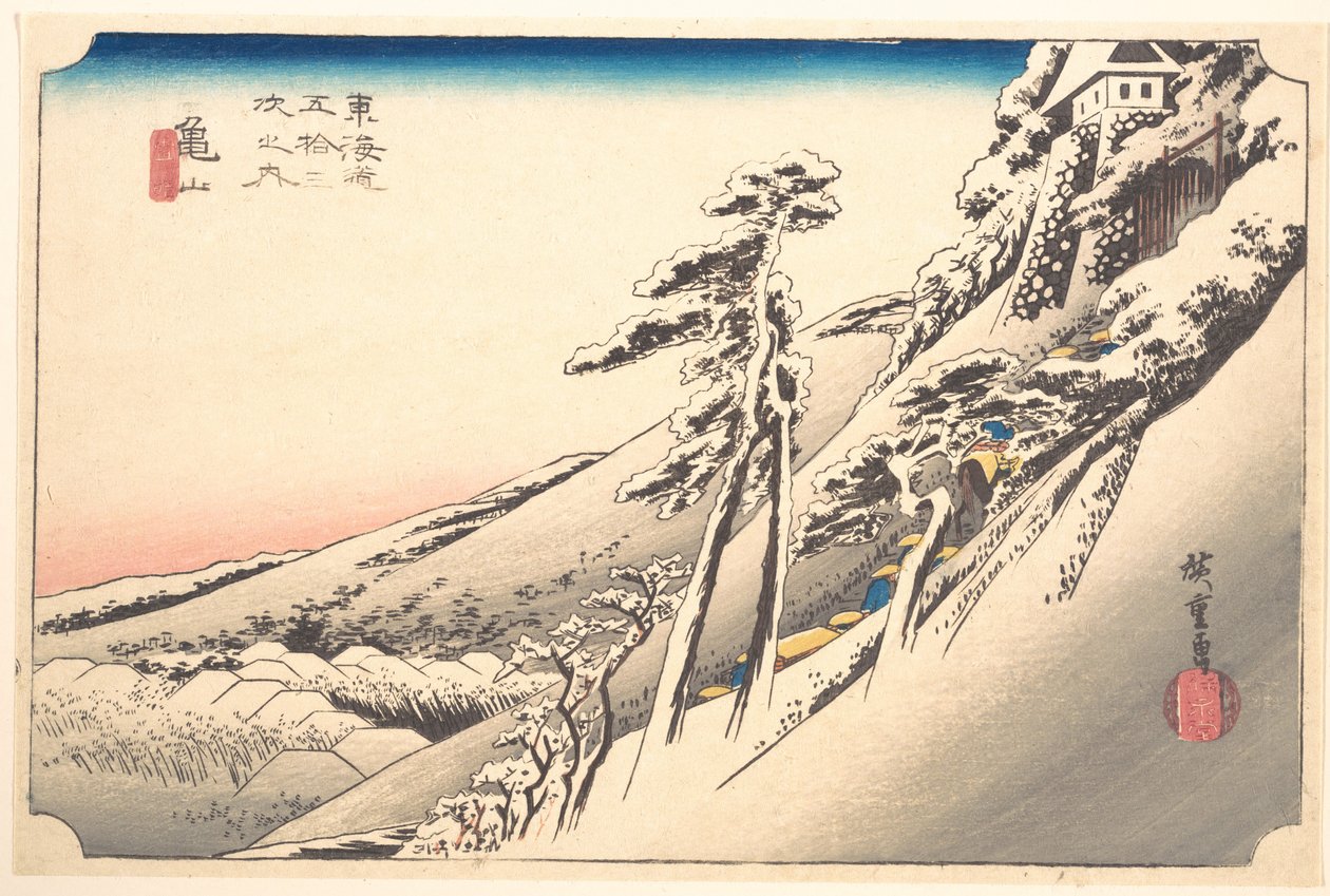 Tempo limpo depois da neve de Utagawa Hiroshige
