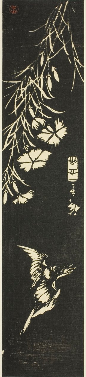 Cuco e rosas de Utagawa Hiroshige