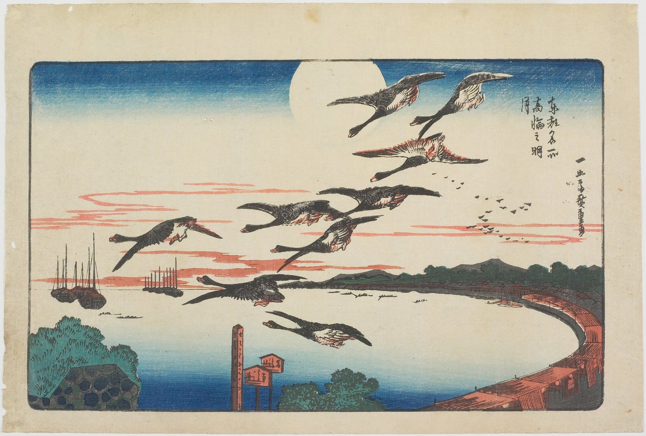 Lua Cheia sobre Takanawa de Utagawa Hiroshige