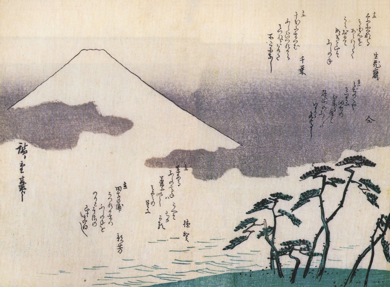 Hiroshige, Monte Fuji visto da praia de Utagawa Hiroshige
