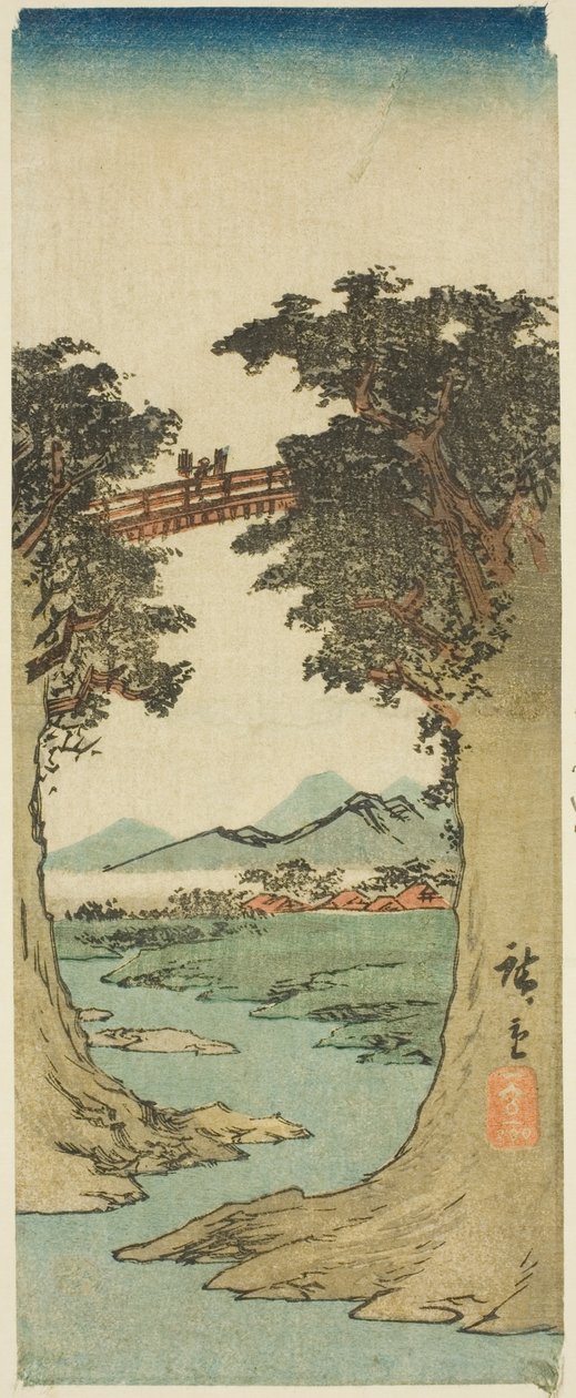 Ponte dos Macacos de Utagawa Hiroshige