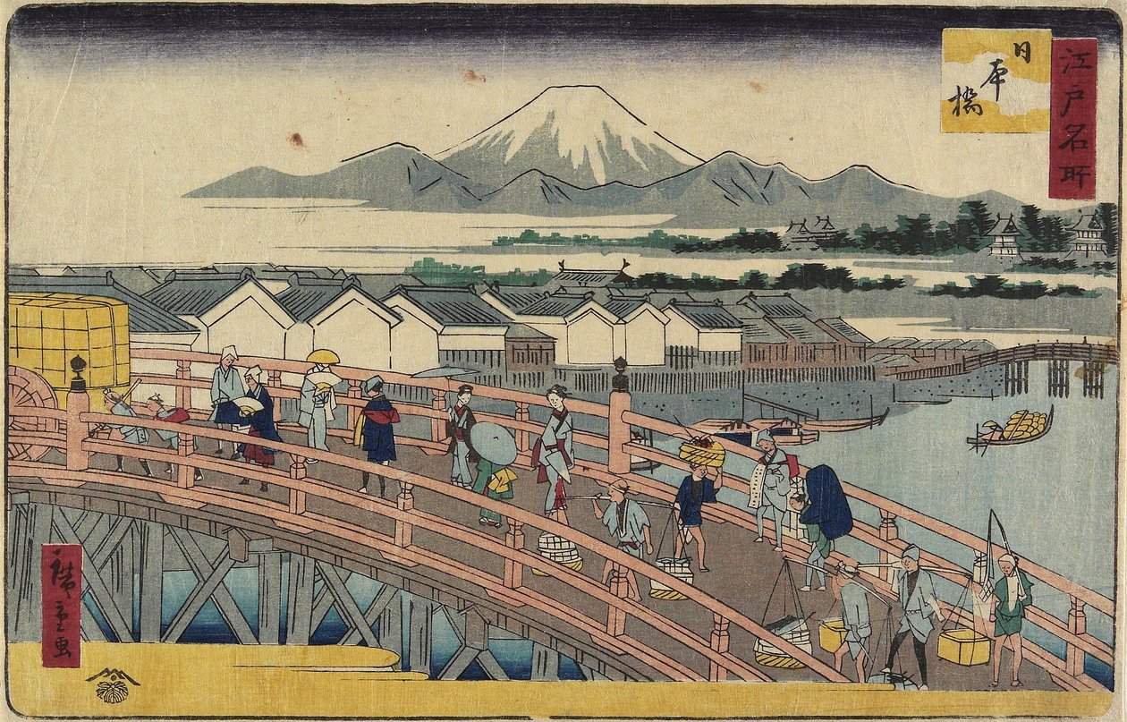 Ponte Nihonbashi, 1830-1858 de Utagawa Hiroshige